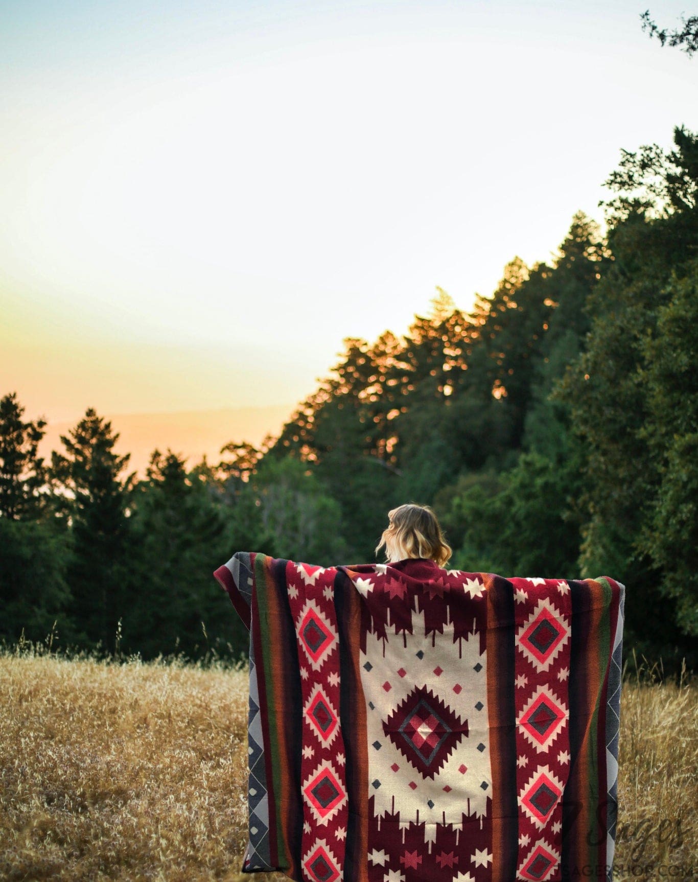 Alpaca Wool Blanket (Ember Red)