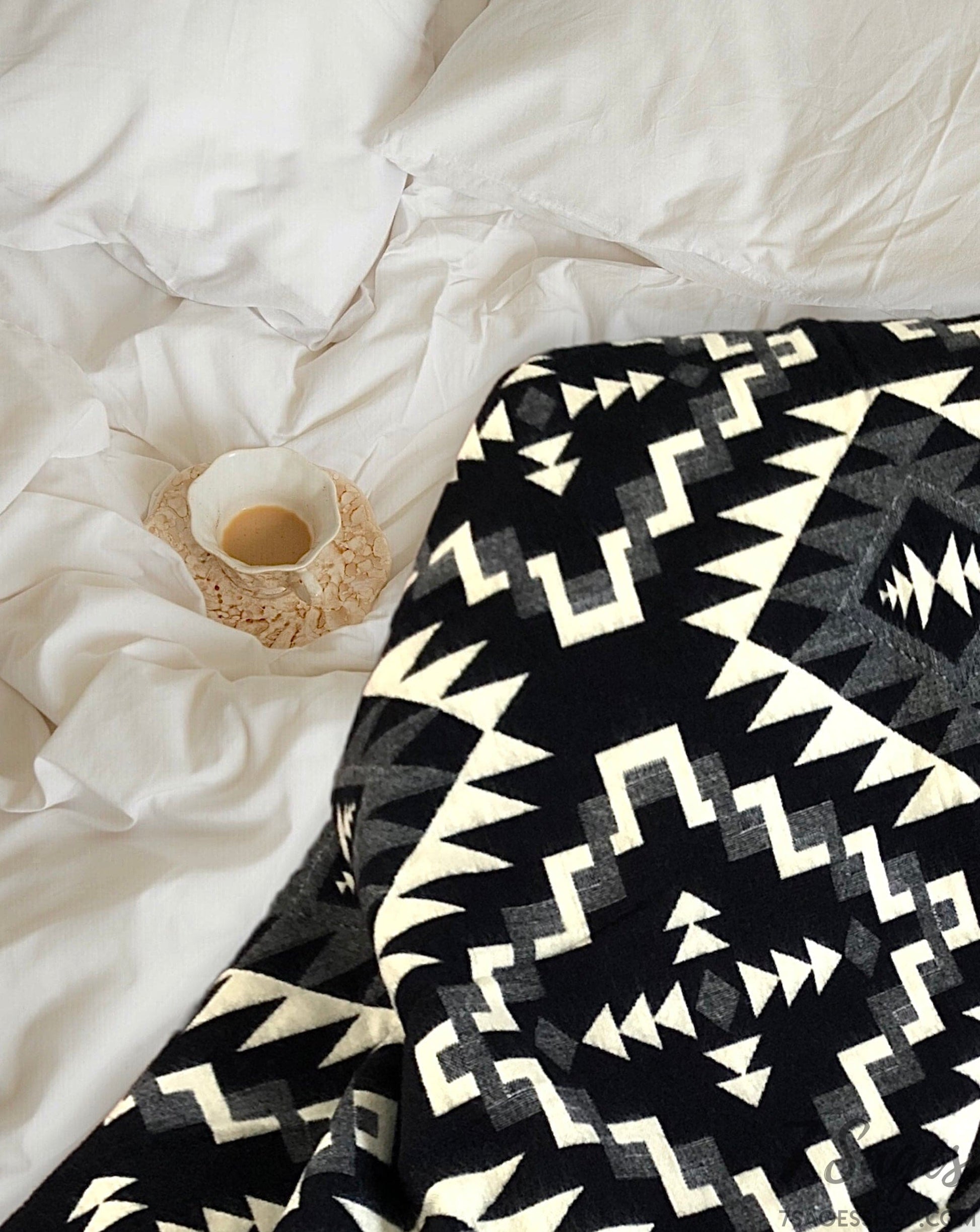 Alpaca Wool Blanket (Raven Black)