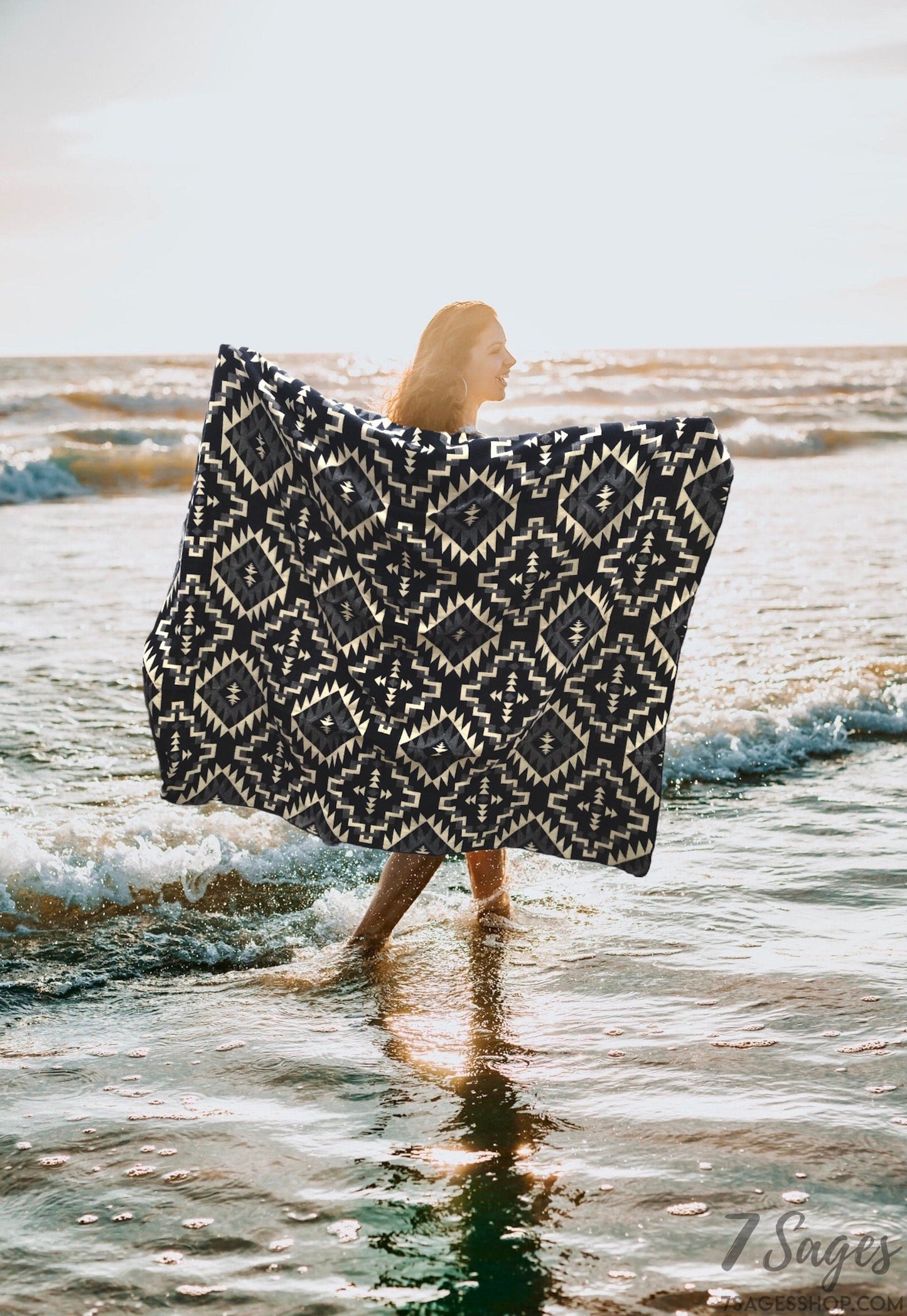 Alpaca Wool Blanket (Raven Black)