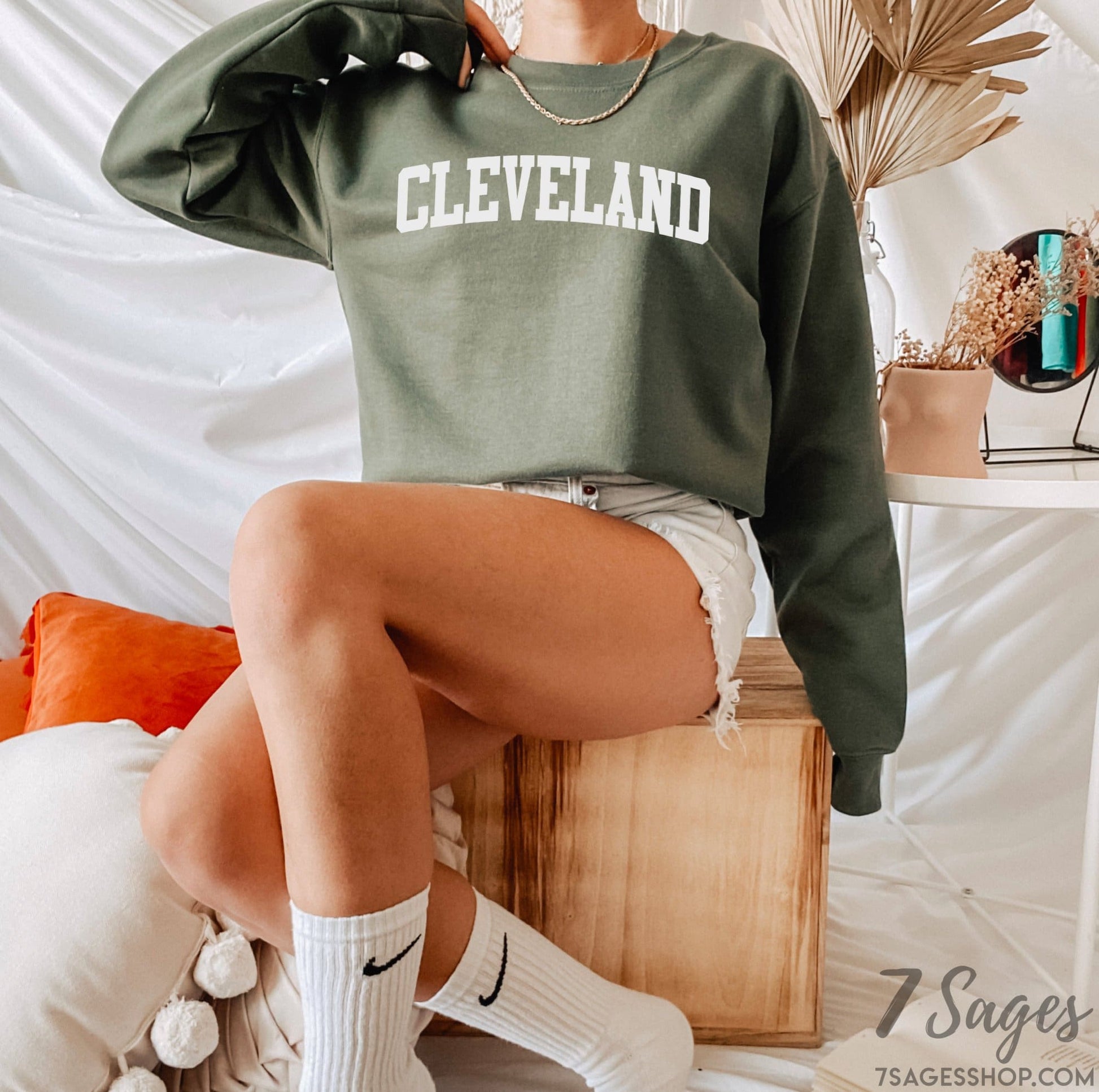 Cleveland Sweatshirt Cleveland Shirt Ohio Sweatshirt Cleveland Ohio Soft Crewneck