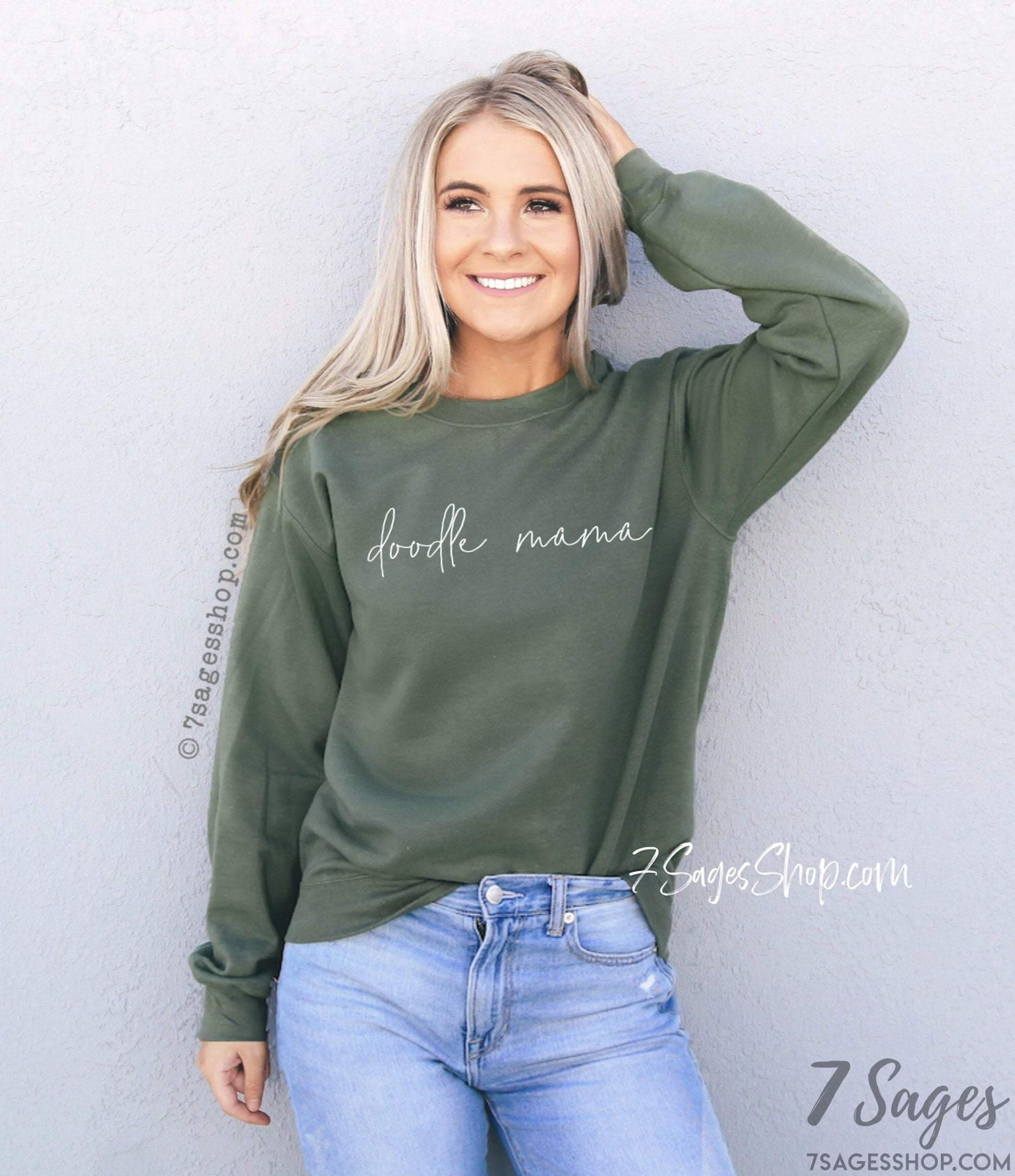 Doodle Mama Sweatshirt Doodle Mom Shirt Dog Mom Dog Mama Shirt Gift Crewneck Sweatshirt