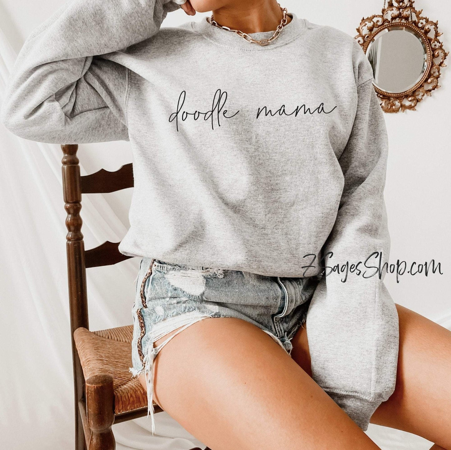 Doodle Mama Sweatshirt Doodle Mom Shirt Dog Mom Dog Mama Shirt Gift Crewneck Sweatshirt