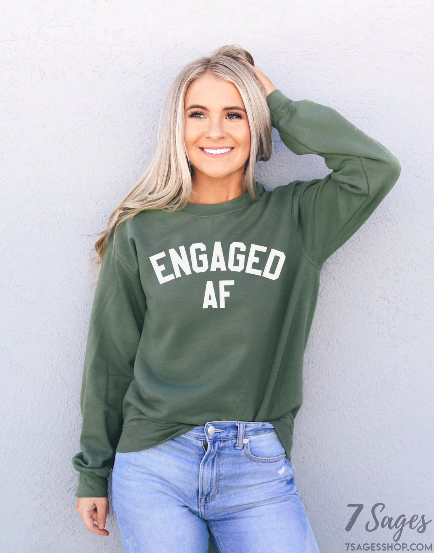 Engaged AF Sweatshirt - Engaged AF Shirt - Engaged Sweatshirt - Engaged AF Sweater - Wife Sweatshirt