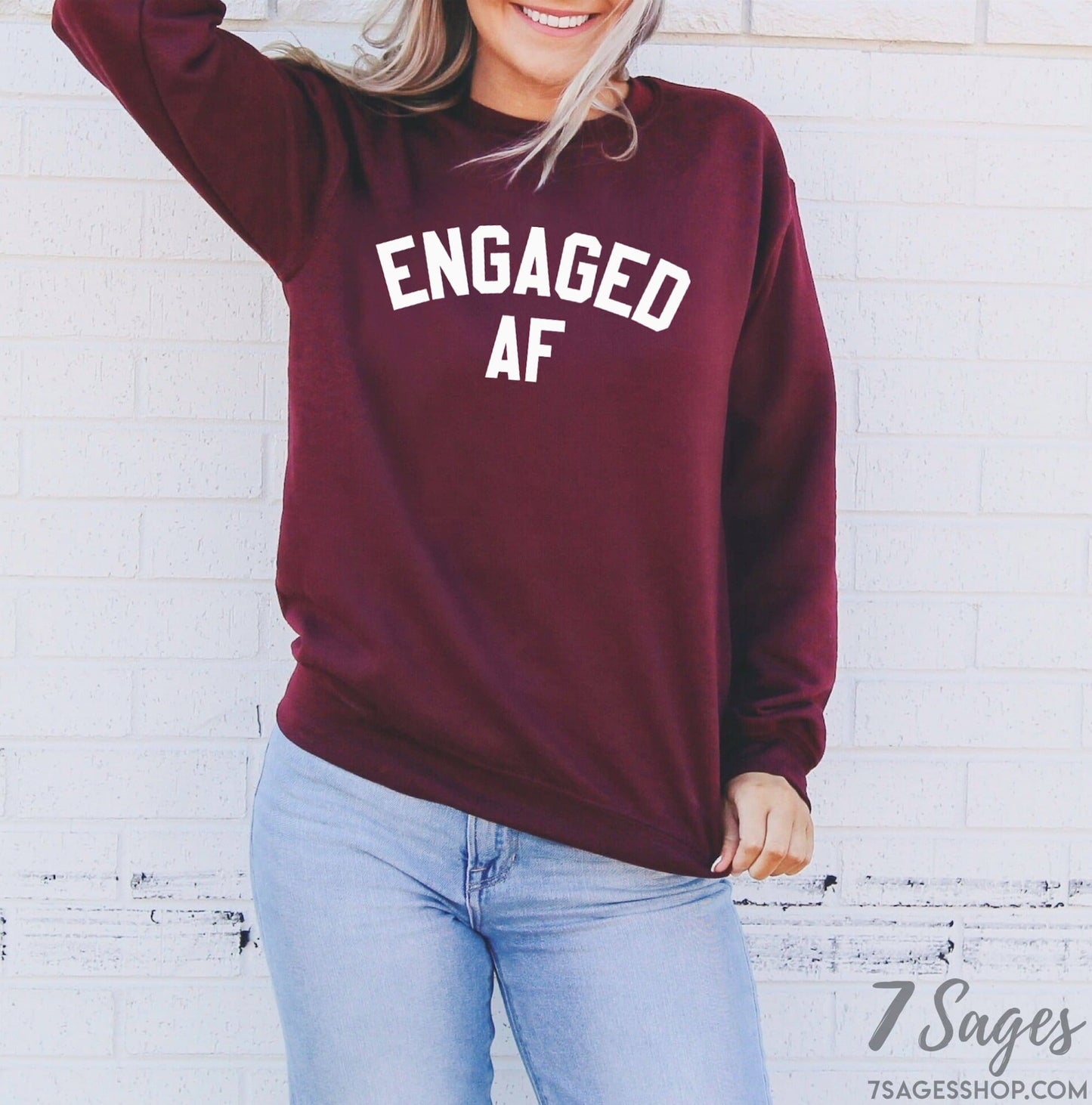Engaged AF Sweatshirt - Engaged AF Shirt - Engaged Sweatshirt - Engaged AF Sweater - Wife Sweatshirt
