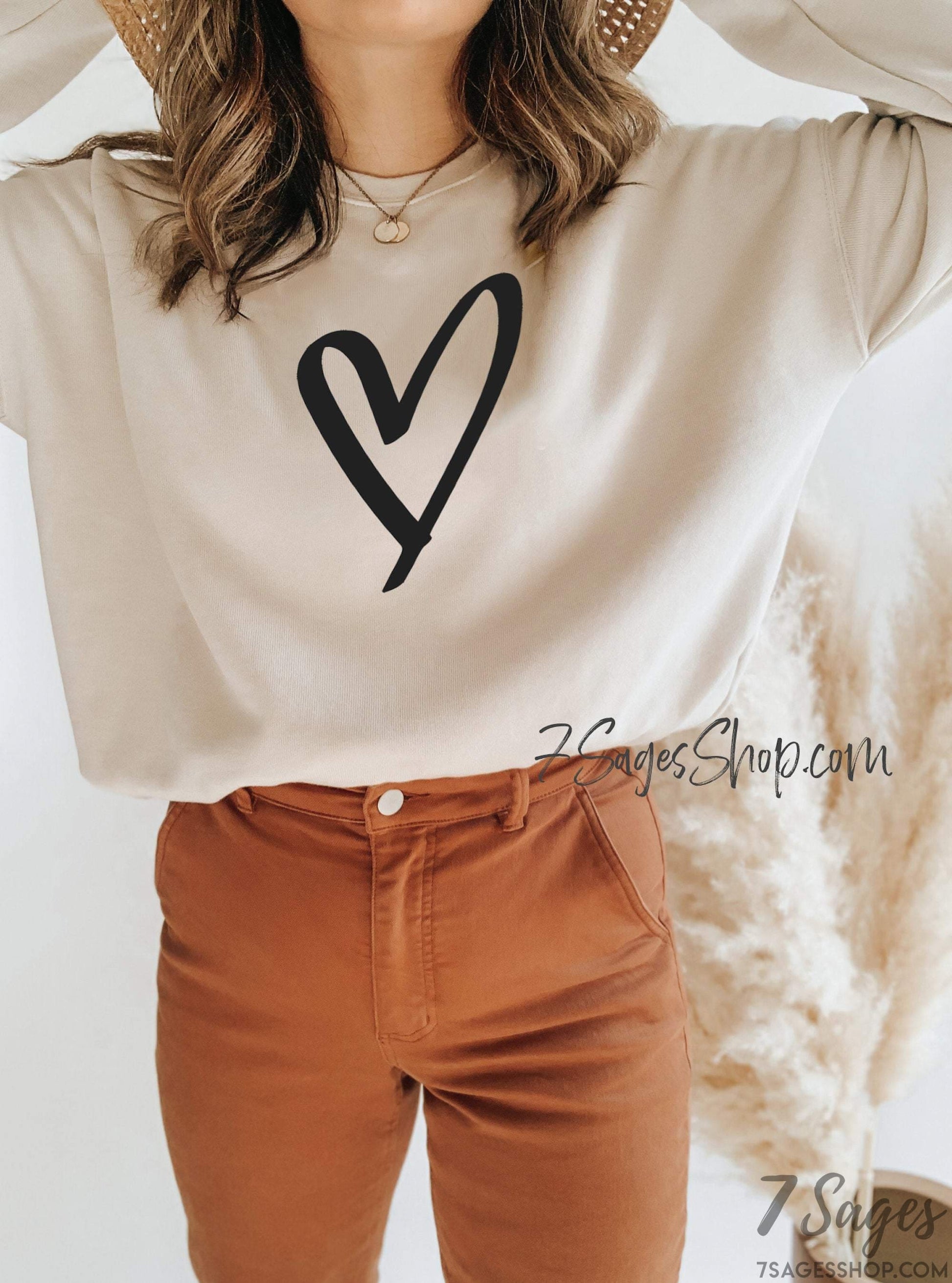 Heart Sweatshirt Valentines Day Sweatshirt Valentines Day Gift Valentines Day Shirt Heart Shirt Heart Crewneck Sweater