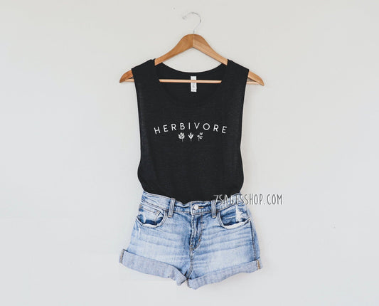 Herbivore Tank Top - Vegan Shirt - Vegan Tank Top - Herbivore Shirt - Vegetarian Shirt - Vegan
