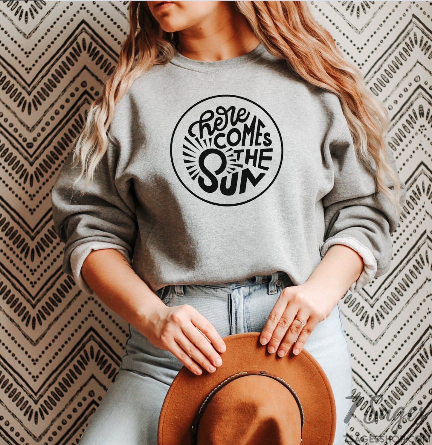 Here Comes the Sun Sweatshirt - Positive Shirts - Sweatshirt - Here Comes the Sun Shirt - Good Vibes Sweatshirt - Positive