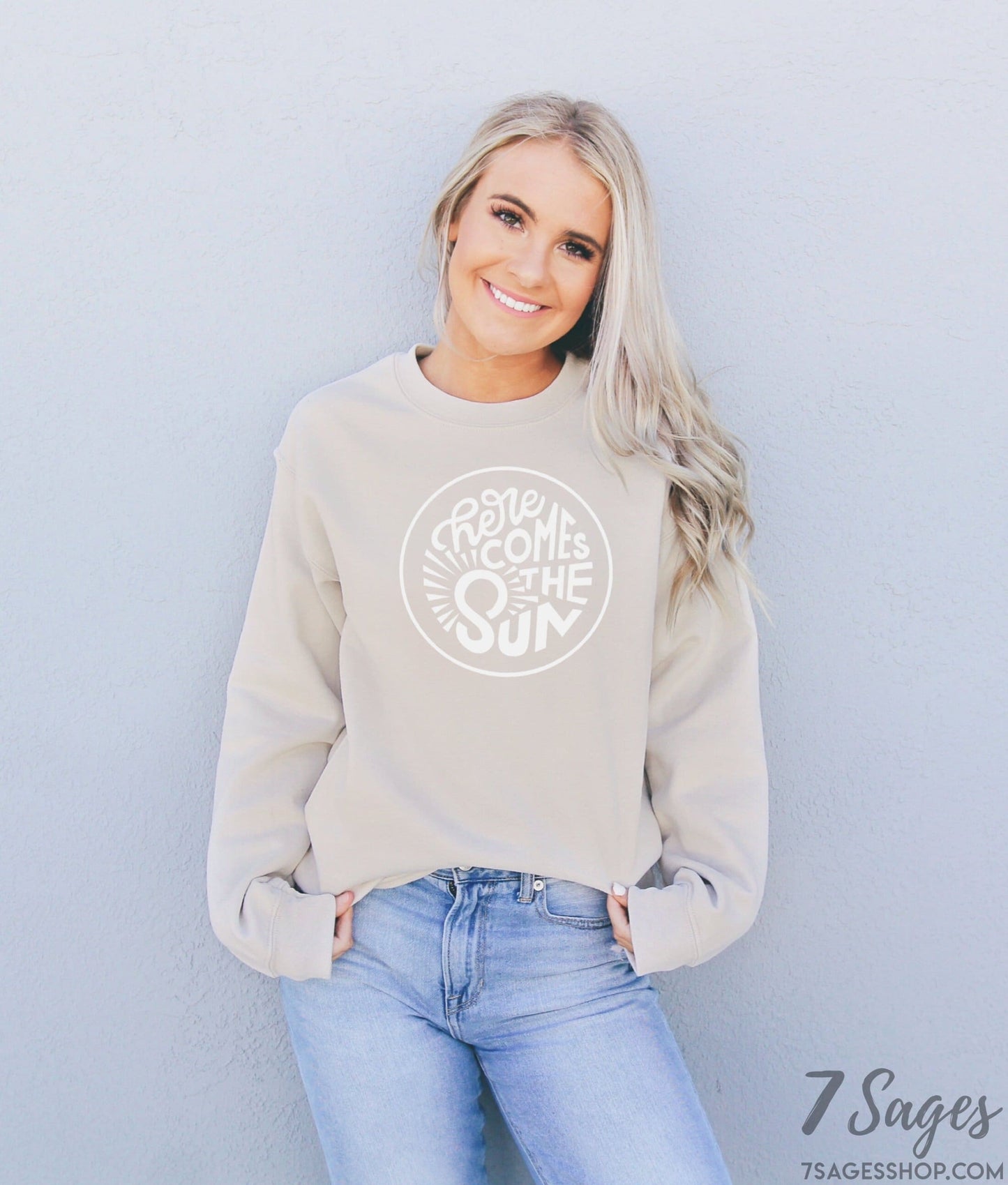 Here Comes the Sun Sweatshirt - Positive Shirts - Sweatshirt - Here Comes the Sun Shirt - Good Vibes Sweatshirt - Positive