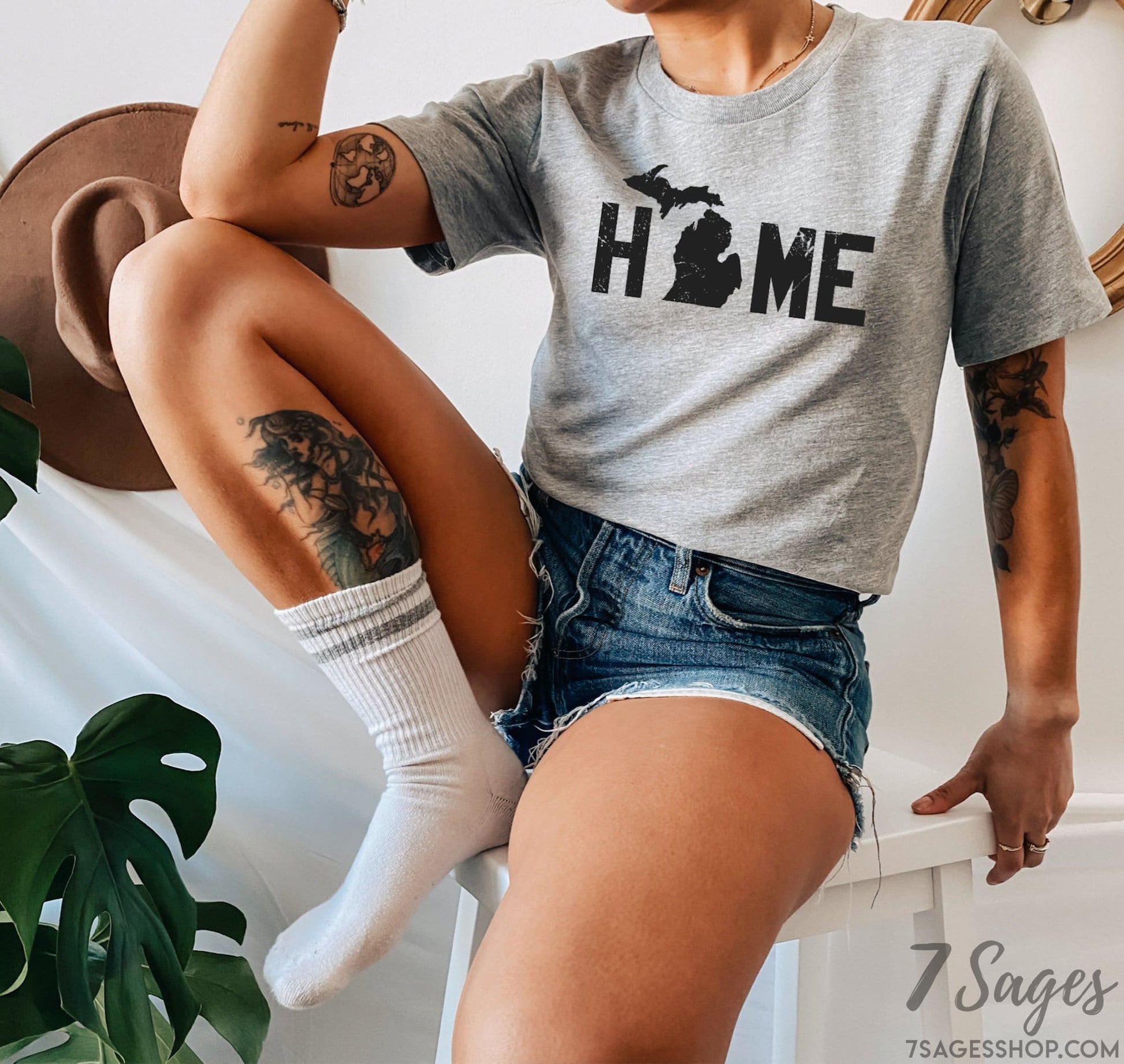 Michigan Home Shirt - Michigan Shirts - Michigan State Shirt - Unisex Tshirt