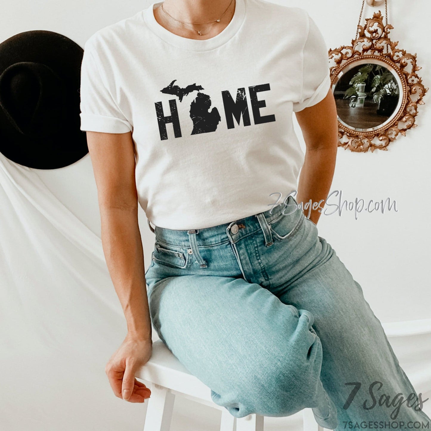 Michigan Home Shirt - Michigan Shirts - Michigan State Shirt - Unisex Tshirt