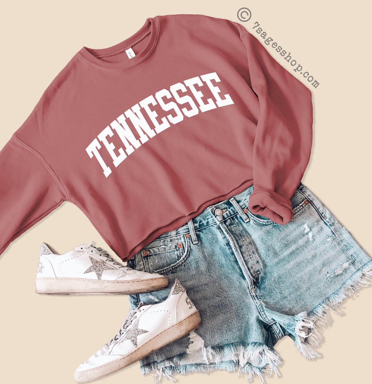 Tennessee Cropped Sweatshirt Tennessee Sweatshirt Tennessee Shirts University of Tennessee Crop Top Fleece Sweatshirt
