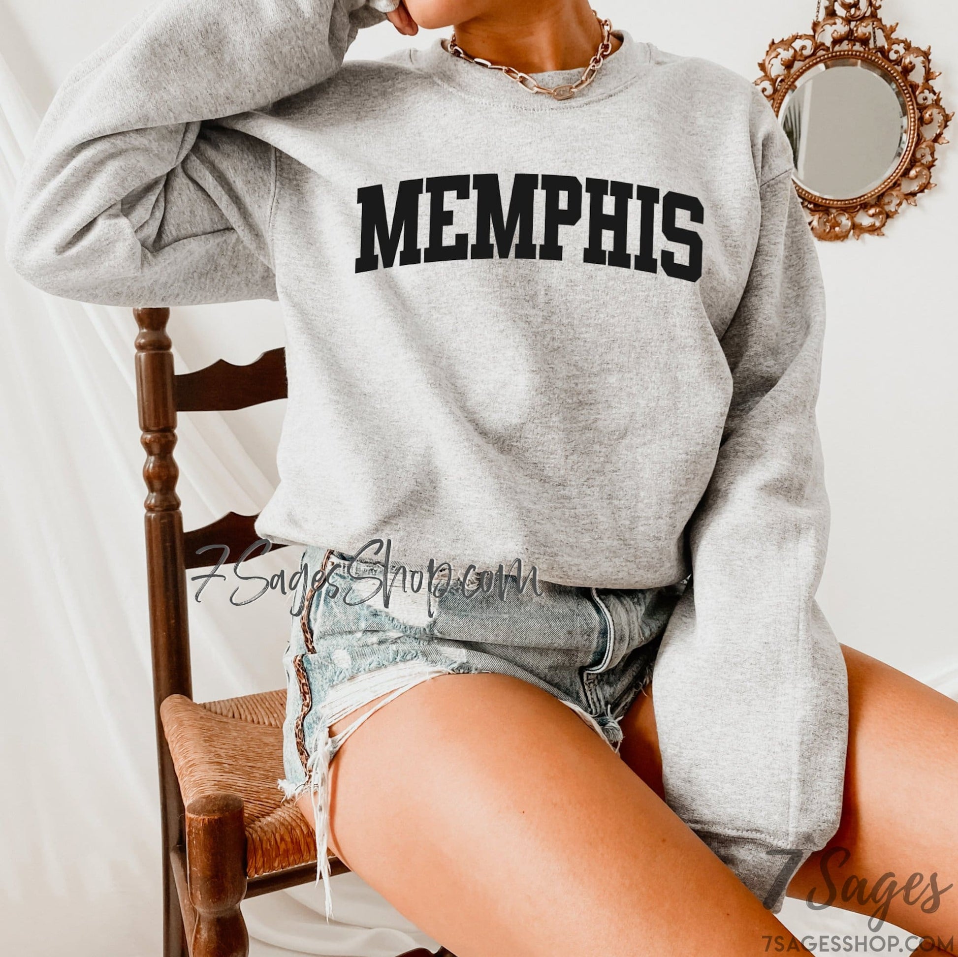 Memphis Sweatshirt Memphis Tennessee Sweatshirt Memphis Shirt Memphis T Shirt Memphis Gift Memphis Crewneck Sweater