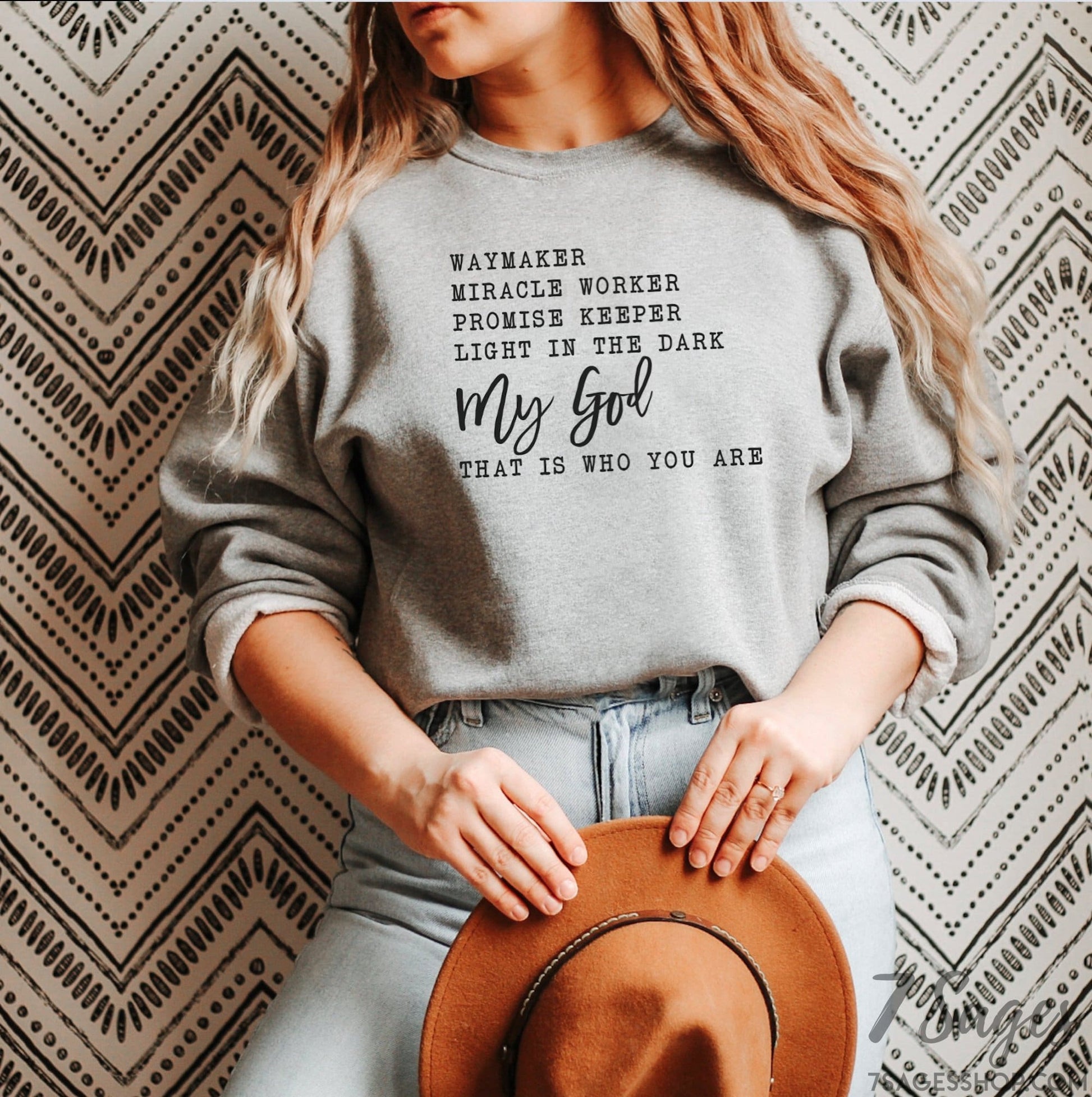 Faith Sweatshirt - Waymaker Sweatshirt - Faith Shirt - Christian Shirt - Faith Gift - Waymaker Shirt