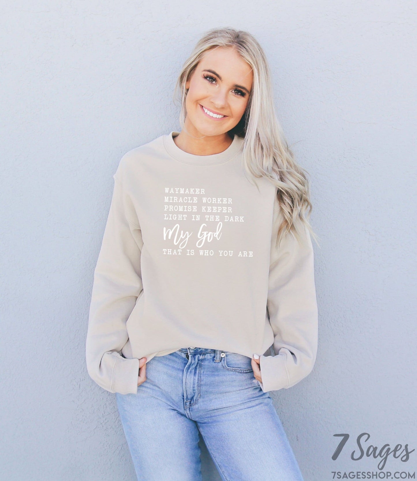 Faith Sweatshirt - Waymaker Sweatshirt - Faith Shirt - Christian Shirt - Faith Gift - Waymaker Shirt