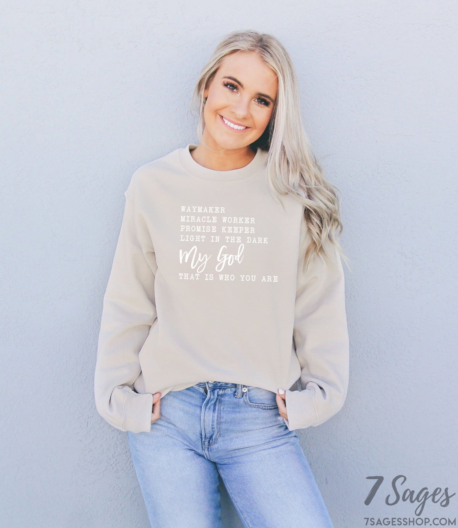 Faith Sweatshirt - Waymaker Sweatshirt - Faith Shirt - Christian Shirt - Faith Gift - Waymaker Shirt