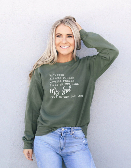 Faith Sweatshirt - Waymaker Sweatshirt - Faith Shirt - Christian Shirt - Faith Gift - Waymaker Shirt