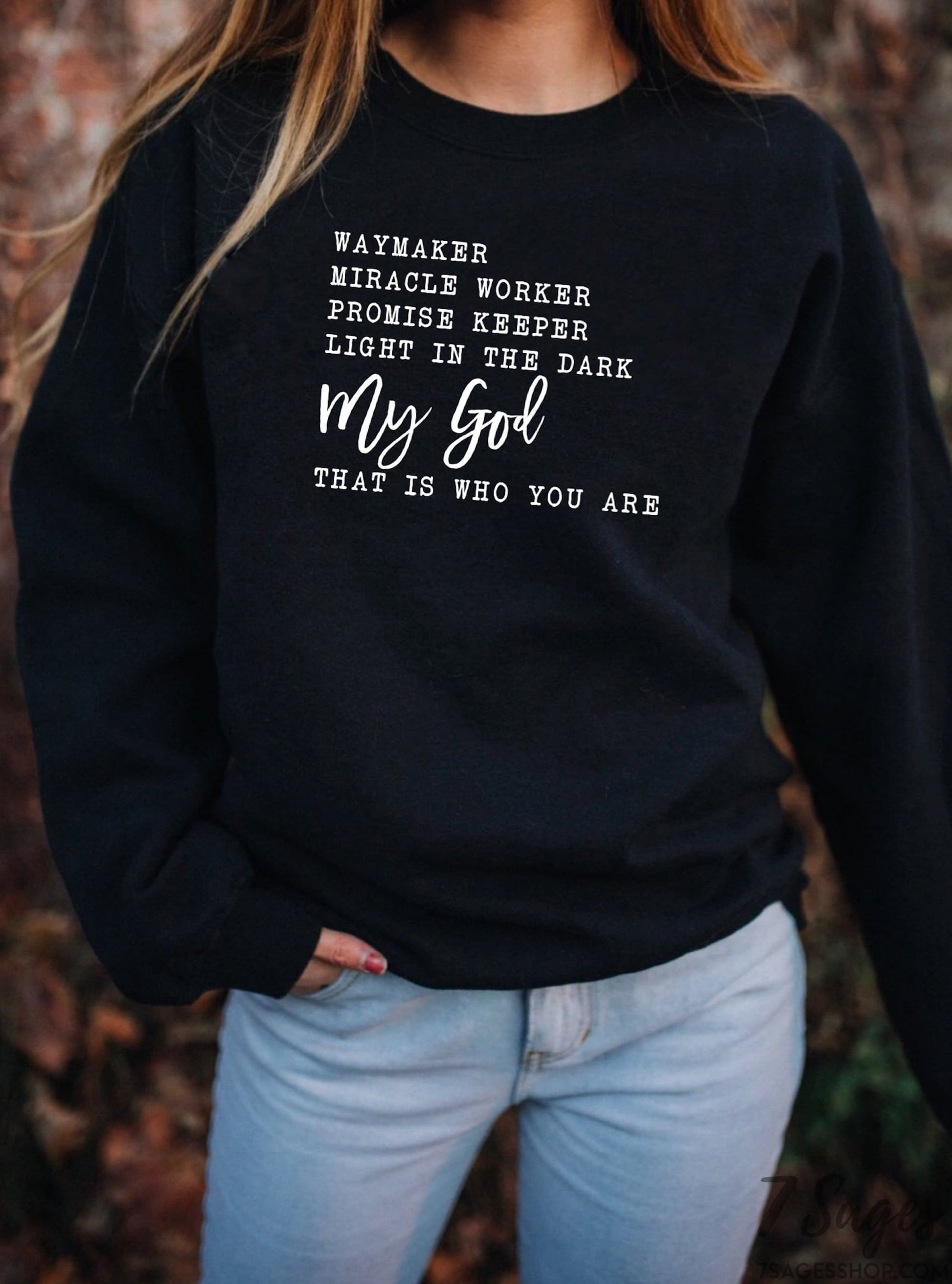 Faith Sweatshirt - Waymaker Sweatshirt - Faith Shirt - Christian Shirt - Faith Gift - Waymaker Shirt