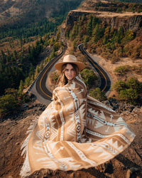 Alpaca Wool Blanket (Mojave Tan)