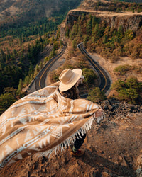 Alpaca Wool Blanket (Mojave Tan)