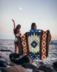 Alpaca Wool Blanket (Desert Sunset)