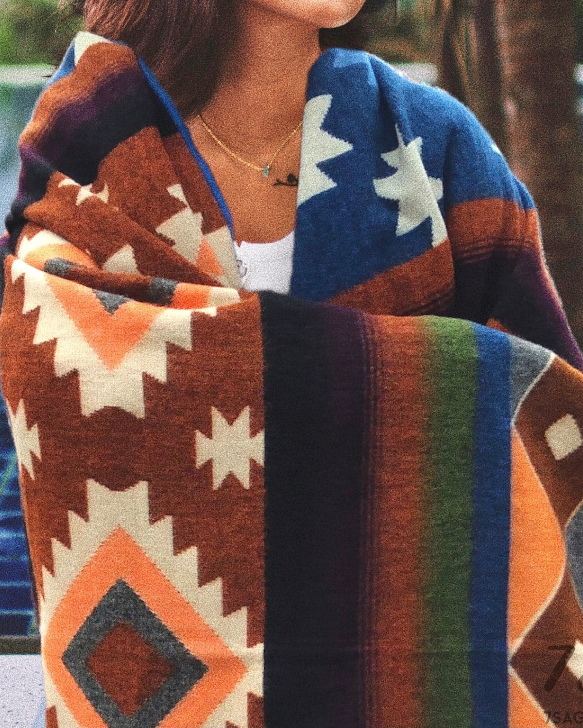 Alpaca Wool Blanket (Desert Sunset)