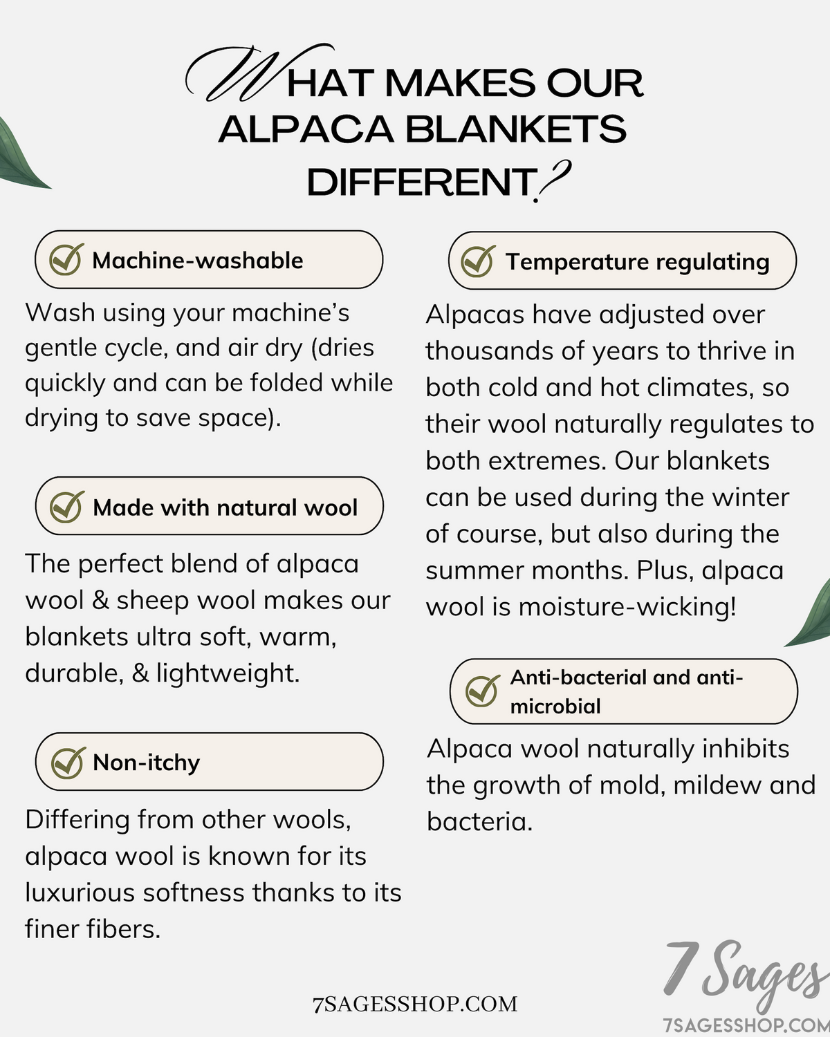 Alpaca Wool Blanket Queen Size 76 x 88’ - Nocturnal Night