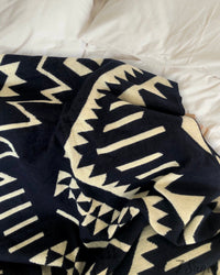 Alpaca Wool Blanket (Midnight)