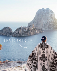 Alpaca Wool Blanket (Black & White)