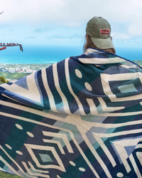 Alpaca Wool Blanket (Aqua)