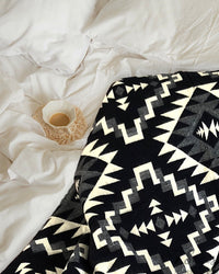 Alpaca Wool Blanket (Raven Black)