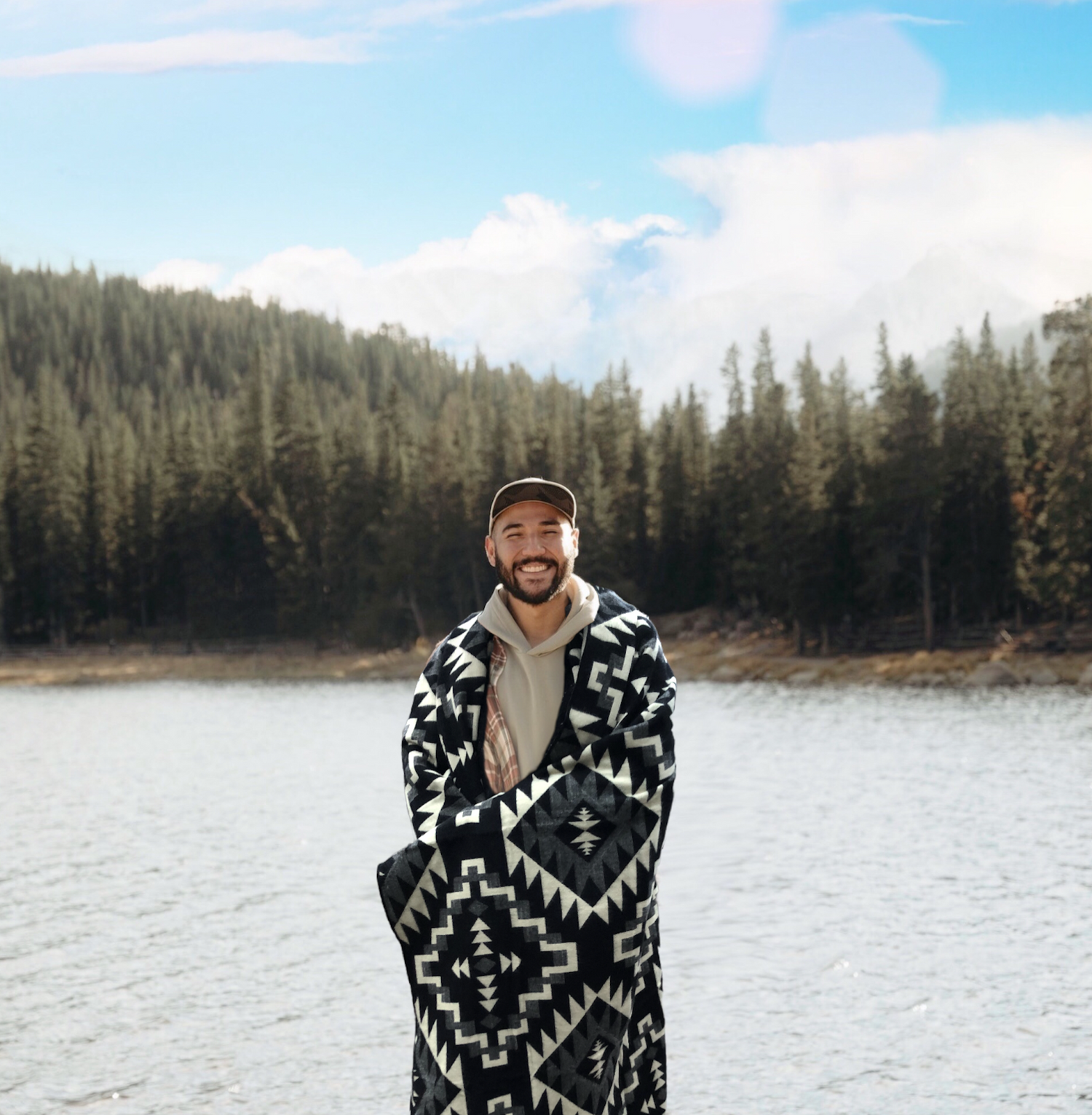 Alpaca Wool Blanket (Raven Black)