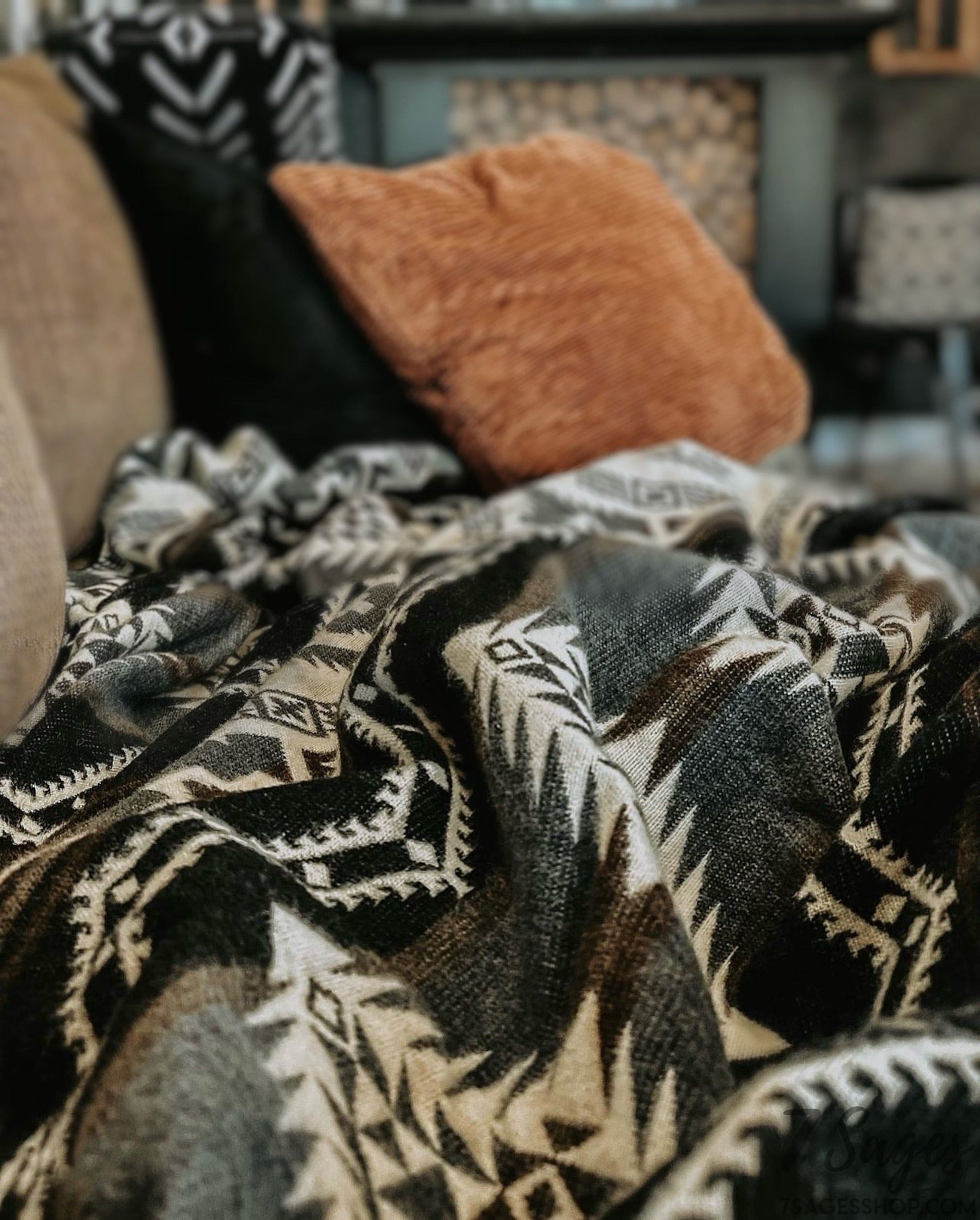 Alpaca Wool Blanket - Tundra