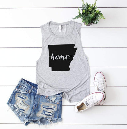 Arkansas Home Muscle Tank Top - Arkansas Tank Top - Arkansas Shirt - Home Arkansas Tank Top - Arkansas Tank