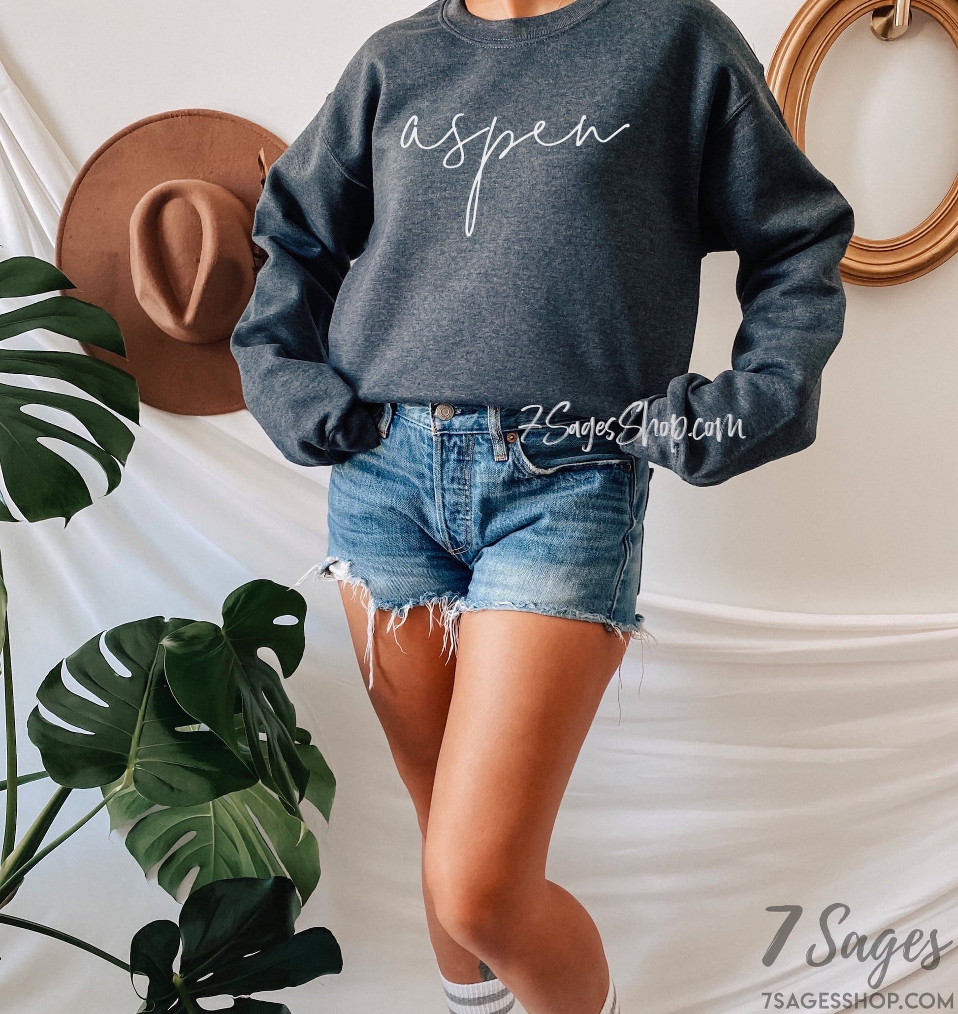 Aspen Sweatshirt Aspen Cursive Font Colorado Sweatshirt Aspen Shirts Colorado TShirts Colorado Sweater Aspen Sweater