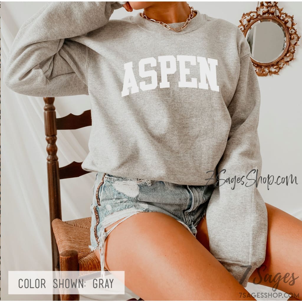 Aspen Colorado Sweatshirt Colorado Sweatshirt Aspen Shirts Colorado TShirts Colorado Sweater Aspen Sweater
