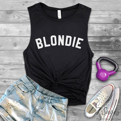 Blonde Bestie Brunette Bestie Tank Tops - Best Friend Gift - Blonde and Brunette Best Friends - Blonde Best Friend Brunette Best Friend