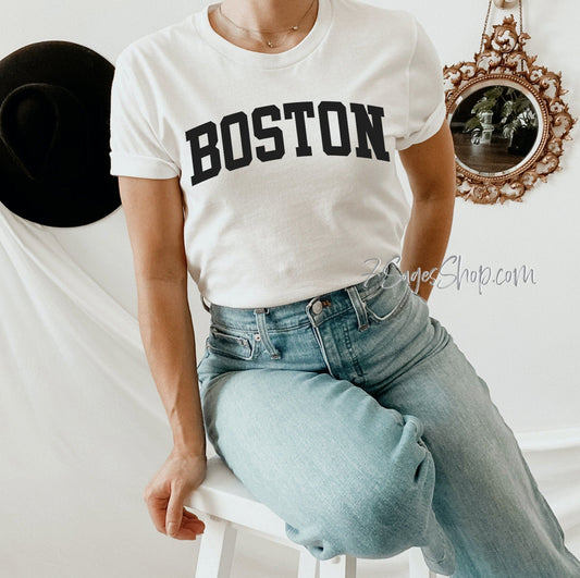 Boston Shirt Boston College T-Shirt Boston Massachusetts Massachusetts Shirt Soft Unisex Shirt