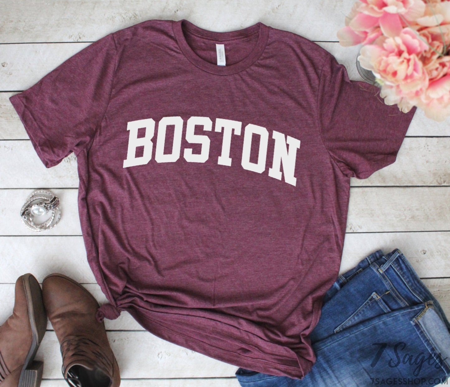 Boston Shirt Boston College T-Shirt Boston Massachusetts Massachusetts Shirt Soft Unisex Shirt