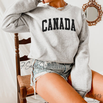 Canada Sweatshirt Canada Shirts Canada Sweater Crewneck Sweatshirt