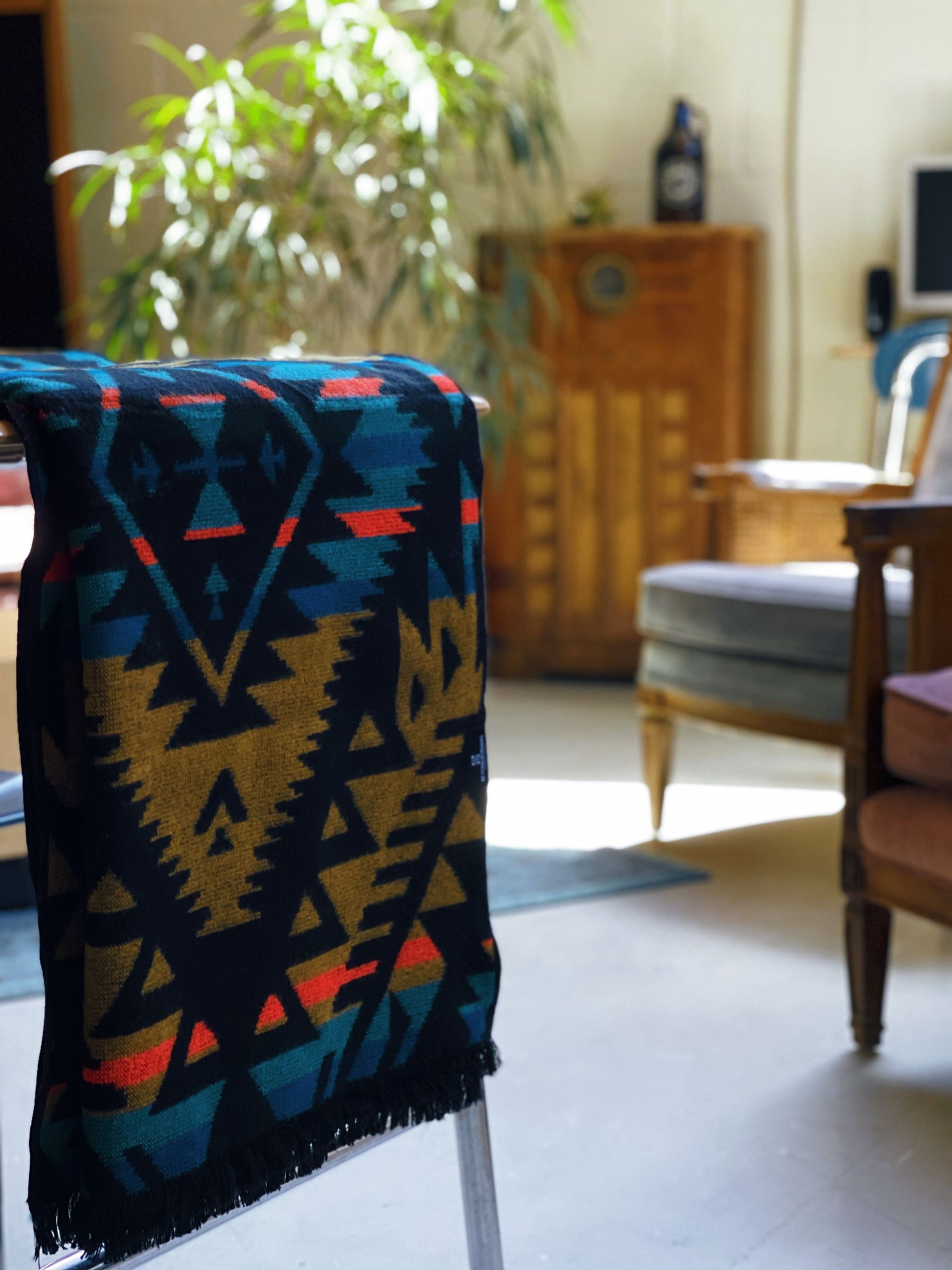 Canoa Throw - Tropical Black