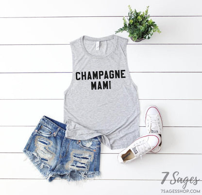 Champagne Mami Muscle Tank Top - Champagne Mami Shirt - Drake Shirt - Drake Tank Top - Champagne Mami Shirt - Champagne Mami