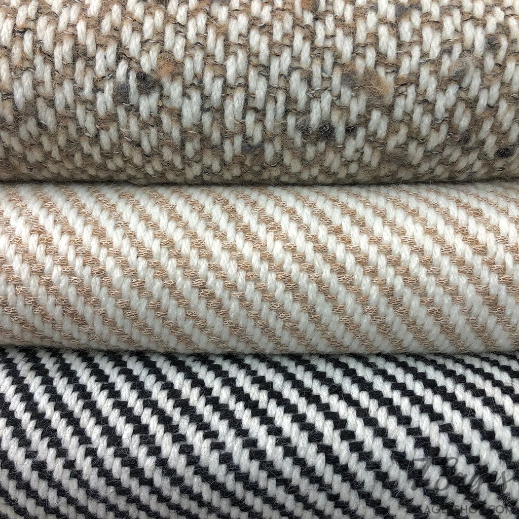 Chunky Camel Stripe Alpaca Throw