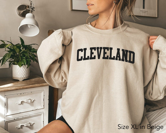 Cleveland Sweatshirt Cleveland Shirt Ohio Sweatshirt Cleveland Ohio Soft Crewneck