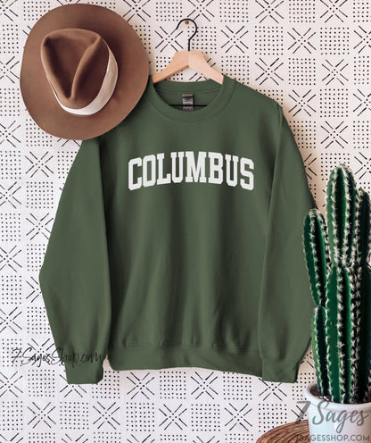 Columbus Ohio Sweatshirt Columbus Crew Ohio Sweatshirt Columbus Shirt Ohio Shirt Crewneck Sweater