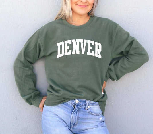 Denver Sweatshirt - Colorado Sweatshirt - University of Denver - Denver Shirt - Colorado Shirt - Unisex Sweatshirt