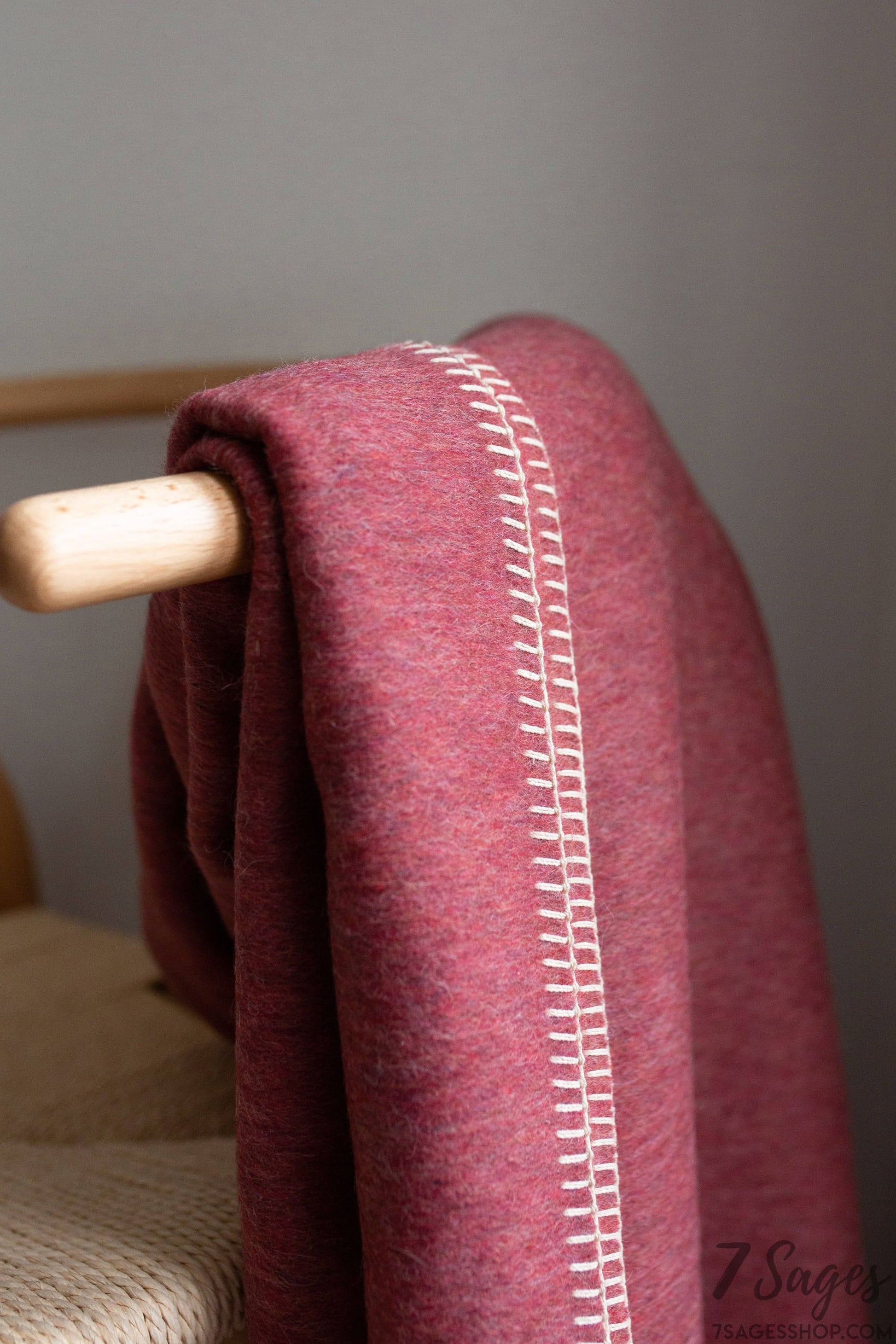 Descanso ALPACA BLEND Throw - Dusty Red