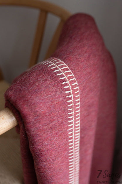 Descanso ALPACA BLEND Throw - Dusty Red