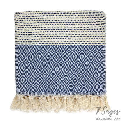 Diamond Stripe Turkish Throw