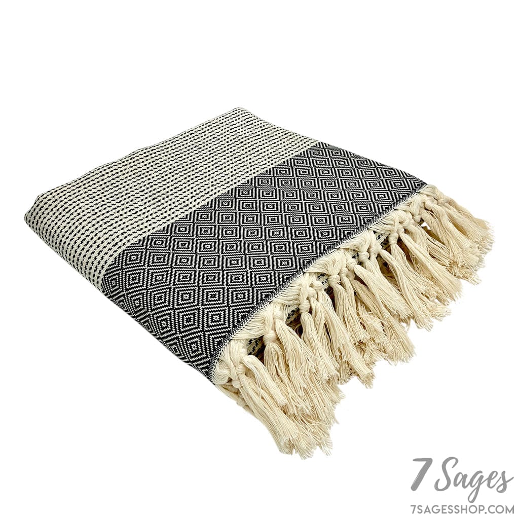 Diamond Stripe Turkish Throw