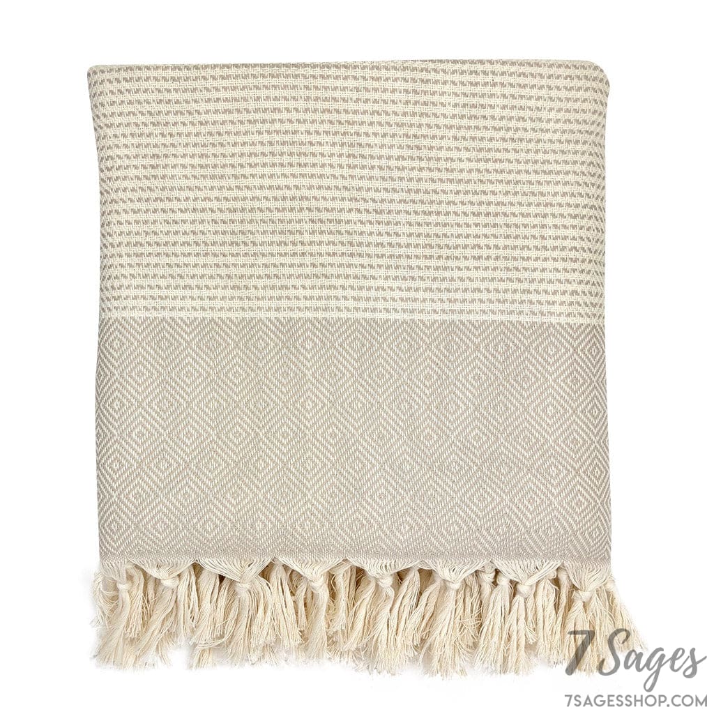 Diamond Stripe Turkish Throw